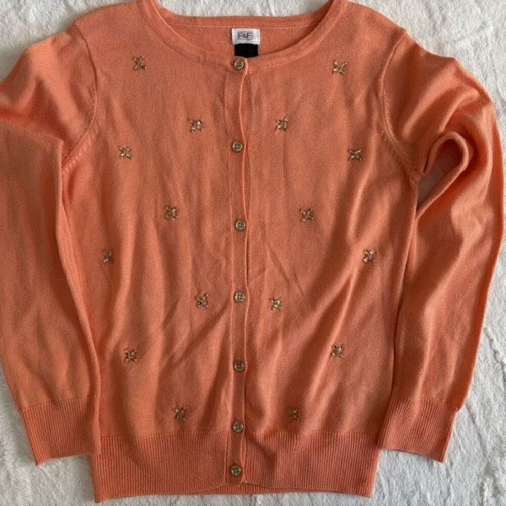 F & F Girls Embellished Cardigan Size 10-12